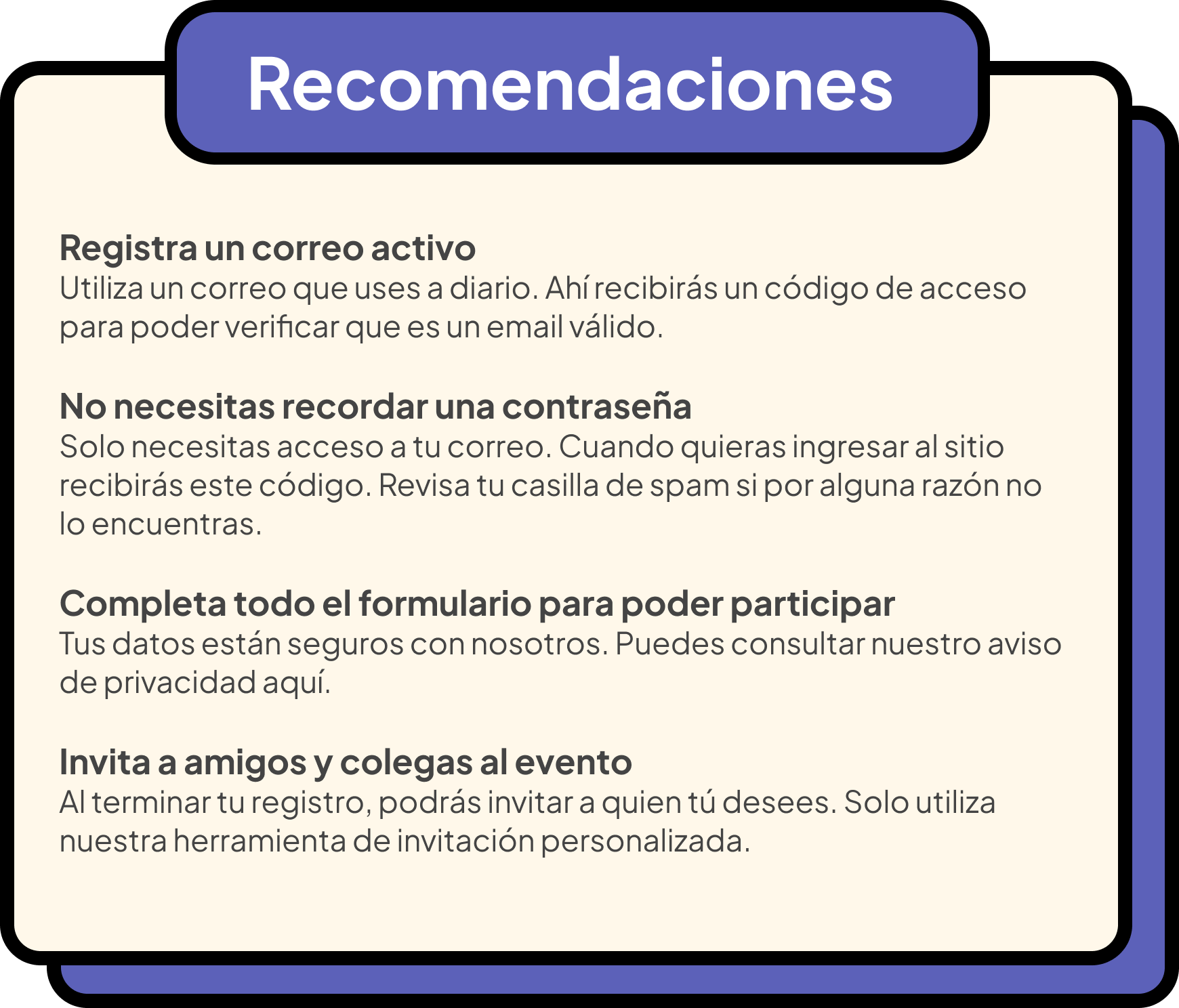 register info